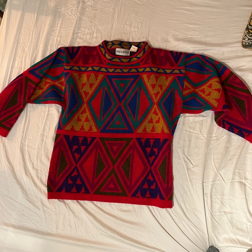 Vintage Principles Nylon/Acrylic Sweater Size Small